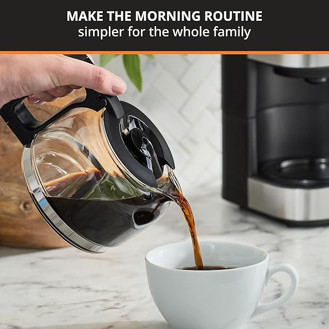 KRUPS Simply Brew Compact 5 Cup Coffee Maker: Stainless Steel Design, Pause & Brew, Keep Warm, Reusable Filter, Drip-Free Carafe (Pack of 4)