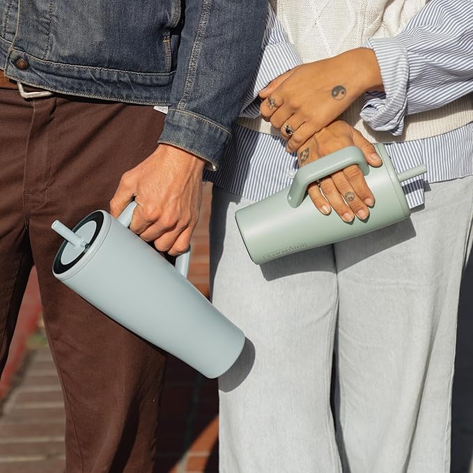 BrüMate Era 40 oz Tumbler with Handle and Straw | 100% Leakproof Insulated Water Bottle Tumbler with Lid and Flexible SoftSip Straw | Made of Stainless Steel | Cup Holder Friendly | 40oz (Kiwi)