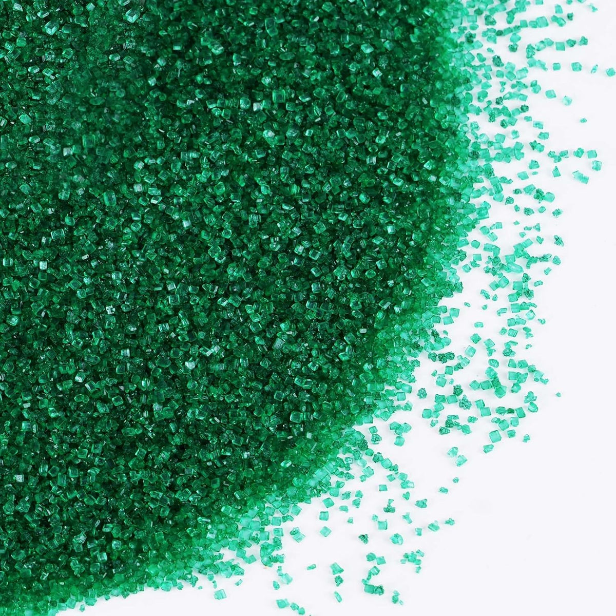 Kasvan Sanding Sugar Sprinkles - Edible Sugar Crystals, Baking Cake Decorations, Ice Cream Toppings cupcake Decorating, Wedding Party Chirstmas Supplies, 85g/3.2oz (Dark Green)