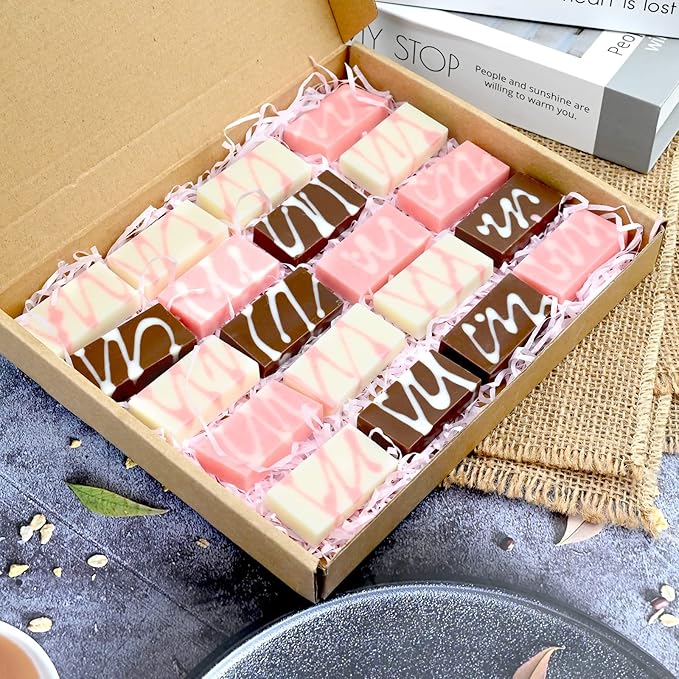 Sakolla 2 Pack Chocolate Bars Silicone Molds, Rectangles Candy Bars Molds, Making Chocolate,Rice Crispy Pops, Caramels, Dessert, Energy Bar and Soap