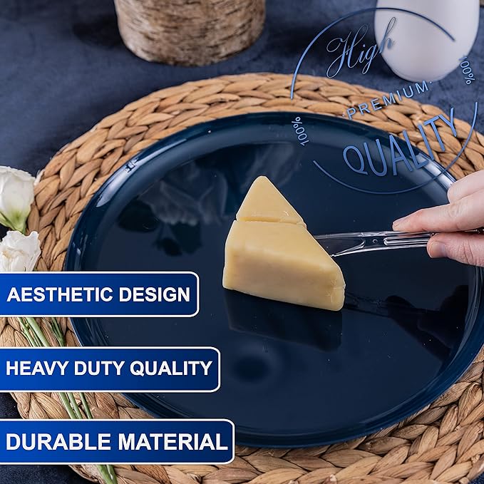 Party Bargains Disposable Cutlery set, SAPPHIRE Design, Clear Color, 360 Pieces: 180 Forks, 120 Spoons, 60 Knives