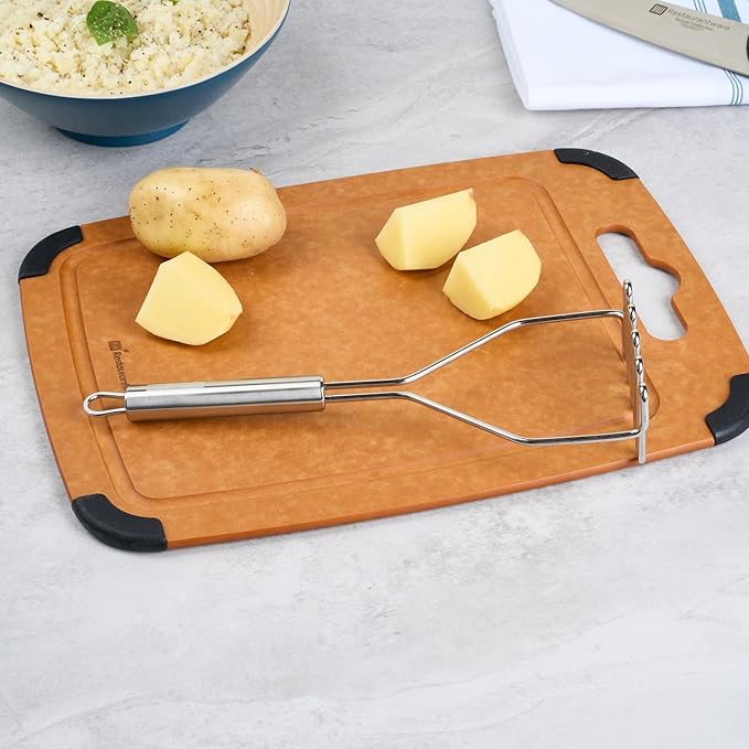 Restaurantware-German Standard Wire Mashers With Ergonomic Handle, 24 Heavy-Duty Potato Mashers - Dishwashable, Durable, Stainless Steel Food Mashing Tool, For Avocado, Beans, Sweet Potatoes, And More