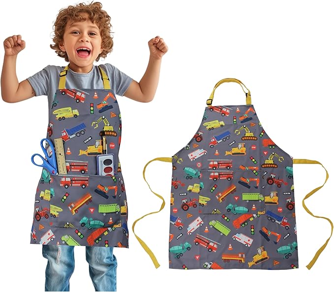 Kids Apron - cooking, gardening, artist, painting, cleaning, baking, pottery, chef, kitchen - gift boys, girls