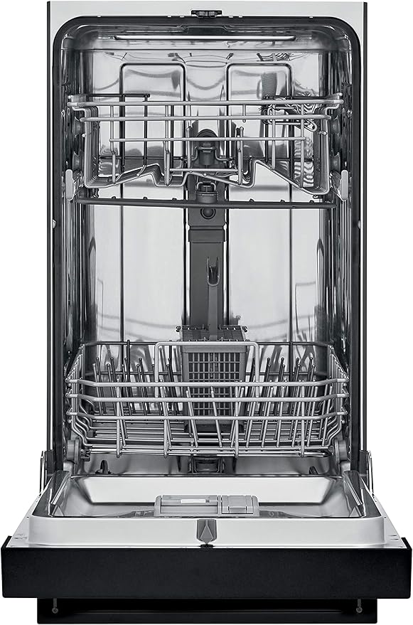 Frigidaire 18 in. ADA Compact Front Control Dishwasher in Black with Dual Spray Arms, 52 dBA, includes room-of-choice delivery