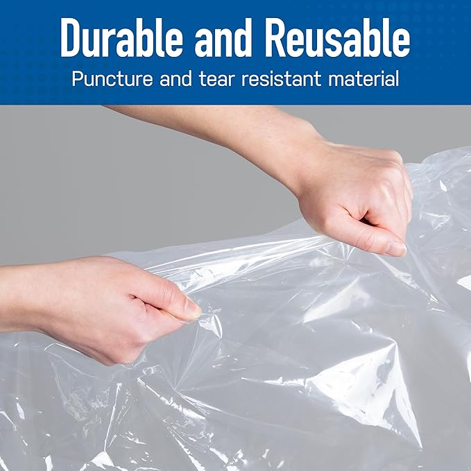 3 Pack Large Vacuum Storage Bags for Comforters, Blankets & Clothes – Vacuum Sealed Compression Bags with Hand Pump – Space Saver Storage Bags for Bedding, Moving, Travel & Organization