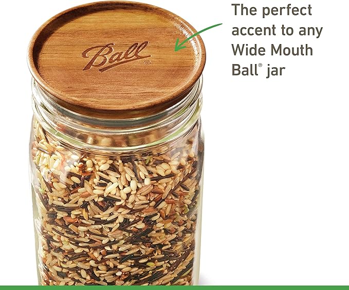 Ball® Jar Lids, 5 Pack Ball Jar Wooden Storage Lids