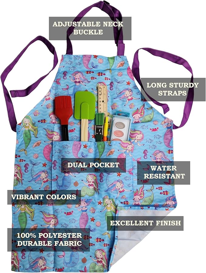 Kids Apron - cooking, gardening, artist, painting, cleaning, baking, pottery, chef, kitchen - gift boys, girls