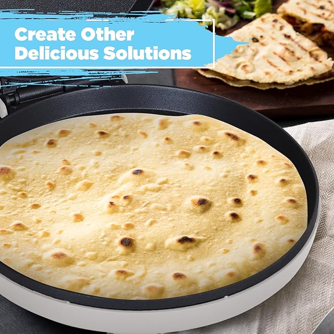 Courant Pizza Maker 12-inch Pizzas Machine, Newly improved Cool-touch Handle Non-Stick plates Pizza oven & Calzone Maker, Electric Countertop Oven for Home or School, 12” Indoor Grill/Griddle, Gray