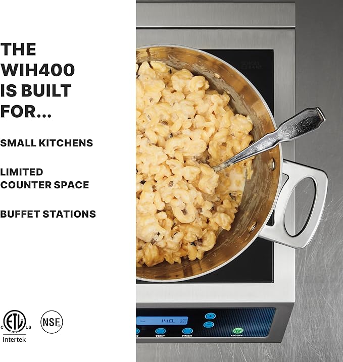Waring Commercial Heavy-Duty Commercial Induction Range, 120V, 1800W