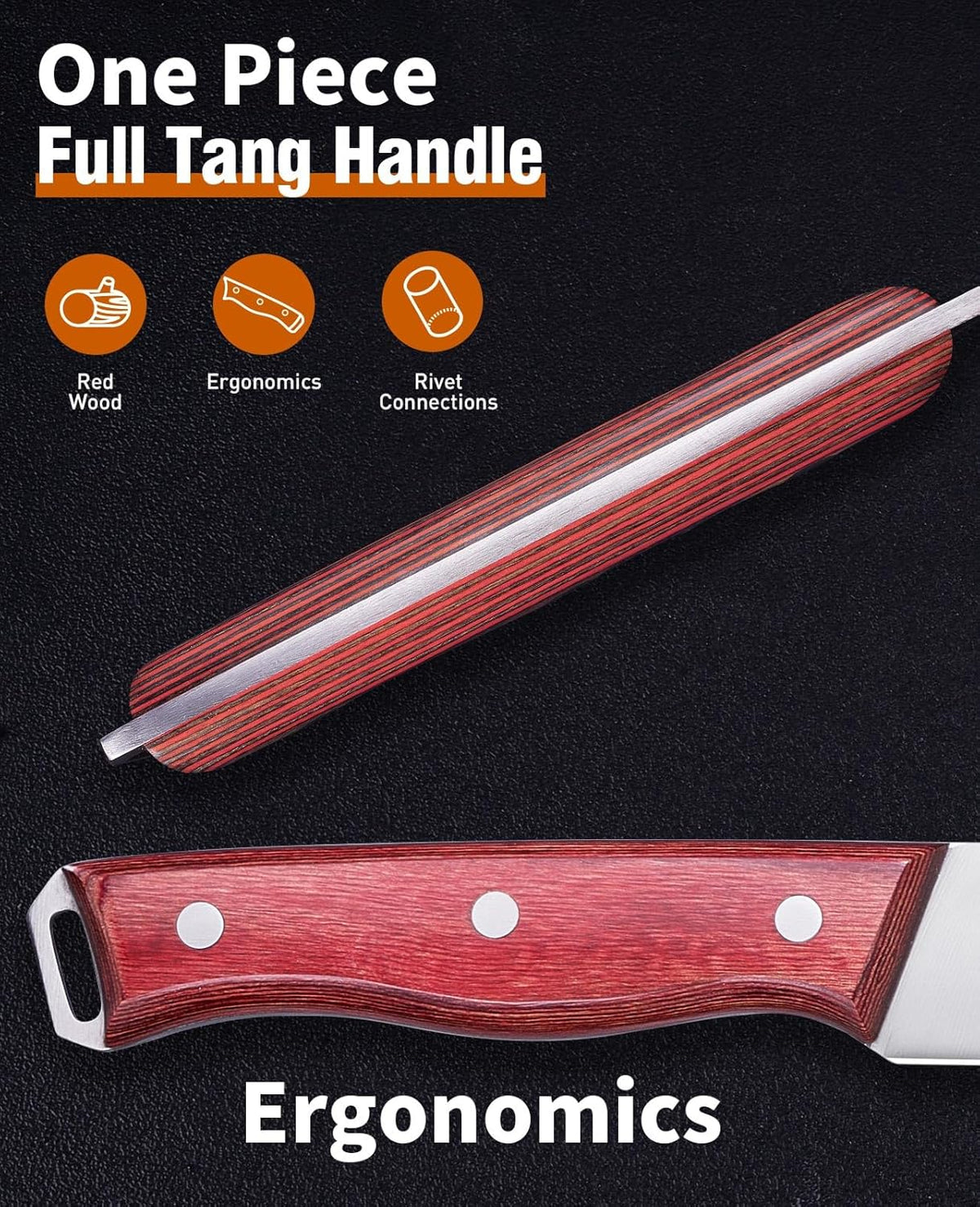 2PCS Brisket Carving Knife and Poultry Shears Set for BBQ, Very Sharp Butcher Slicing Knife, Heavy Duty Kitchen Scissors for Meat Beef Turkey Cutting, Gifts for Men Women