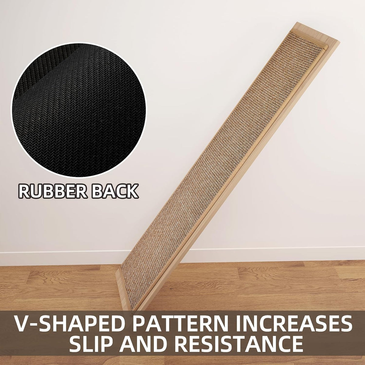 Kitchen Mat 1 PCS, Cushioned Non Slip Rugs for Kitchen Floor, Absorbent Runner Comfort Standing Mats Washable for Kitchen, Office, Home (Brown, 17.3"x47")
