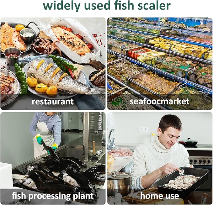 3Pcs Fish Scaler Remover, Fish Scaler Brush, Stainless Steel Fish Cleaning Kit Fish Scaler Fish Skin Graters Cleaning Peeler Scaler Scraper with Bottle Opener for Kitchen Fish Scales Removing Peeling