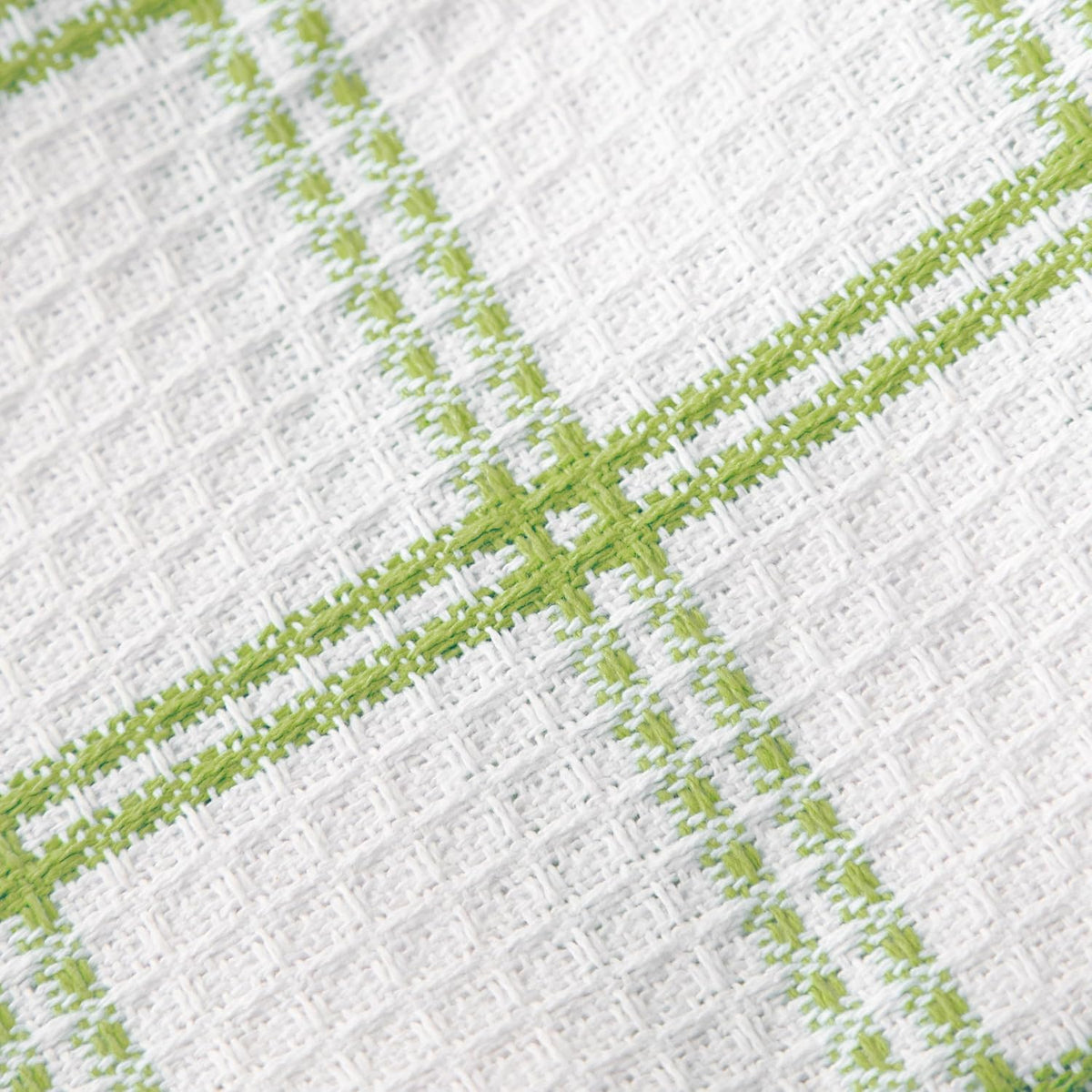 T-fal Premium Waffle Dish Cloths: Highly Absorbent, Super Soft Long Lasting - 100% Cotton, 12"x13" Towel for Cleaning & Drying Dishes, 12-Pack, Green