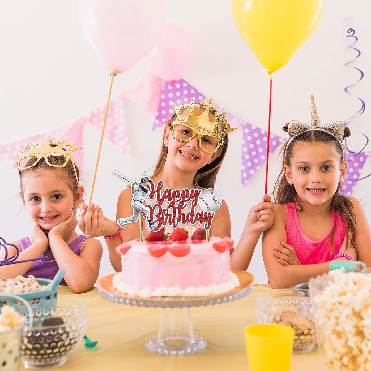 Seyal® Baseball Happy Birthday Cake Topper