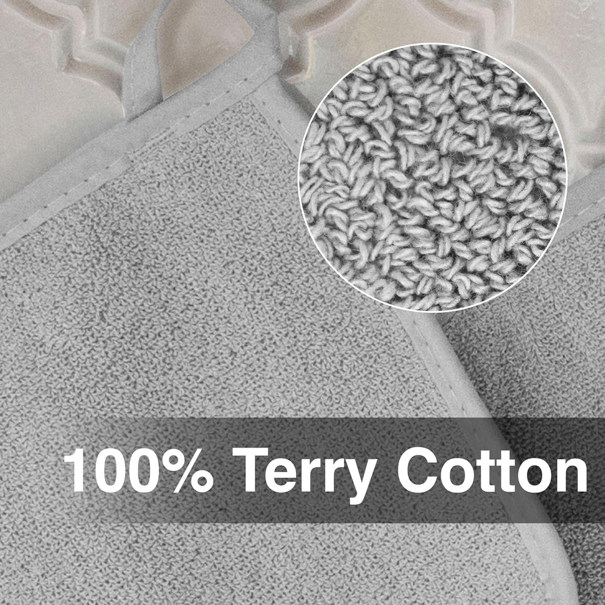 RITZ Terry Potholder & Hot Pad: Unparalleled Heat Resistant, Durable 100% Cotton – Ergonomically Designed for Optimal Grip – Easy-Care Machine Washable – 2-Pack, Titanium