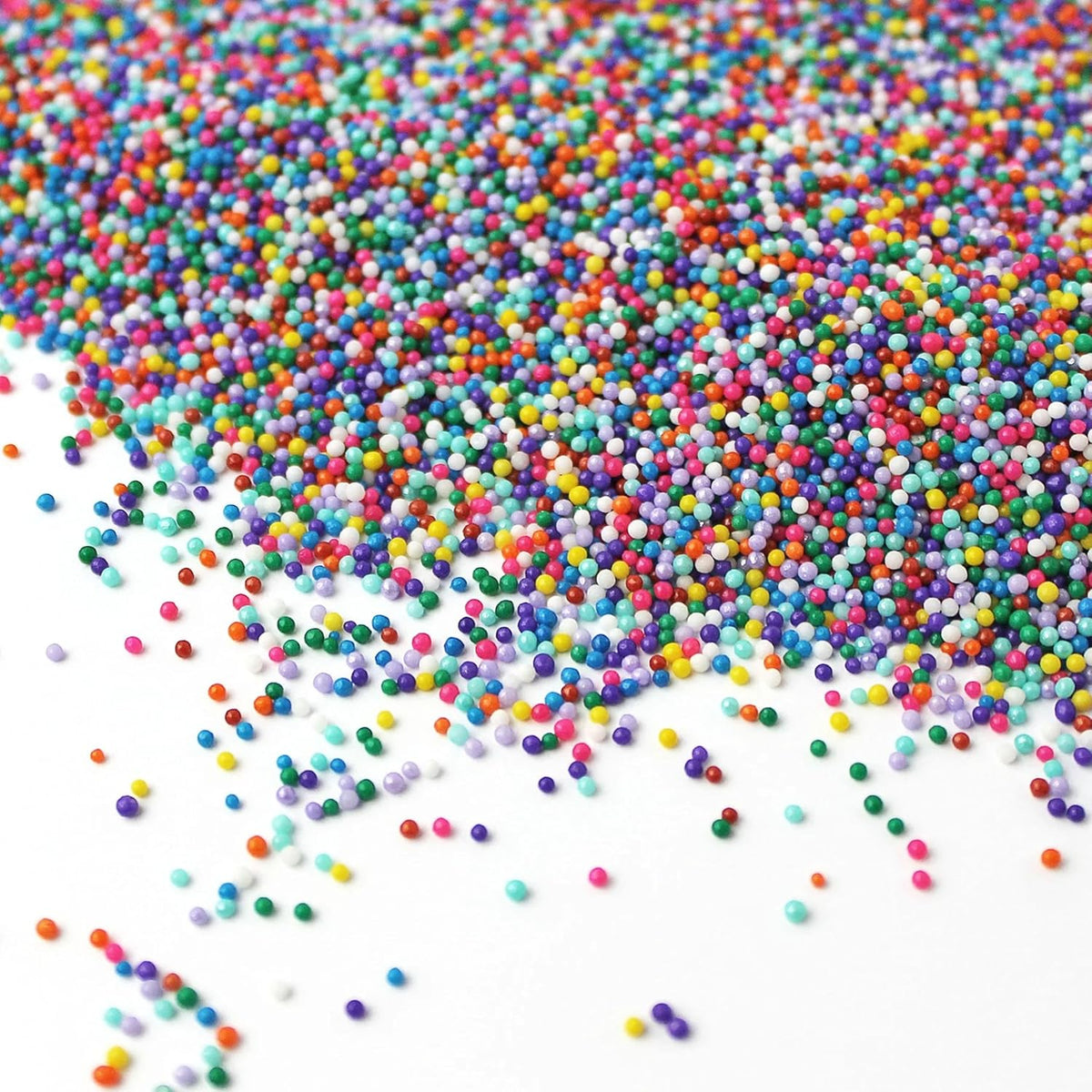 Sprinkle Pop Cool Rainbow Nonpareil Sprinkle Mix| with hues of Blue Purple Pink Non Pareil Sprinkles| Decorating Nonpareils Made in USA for Birthday Cupcakes Donuts Cakes Cookies, 2oz