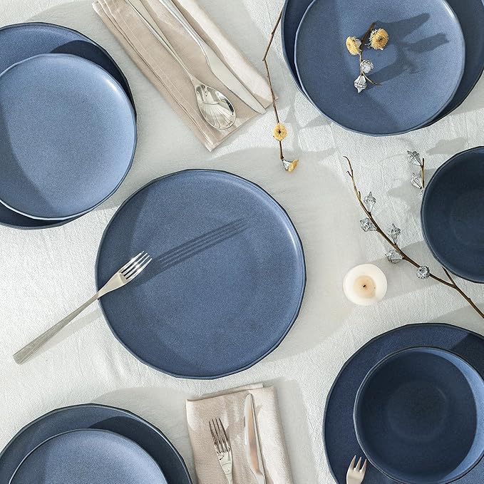 Stone Lain Rio 24-Piece Dinnerware Set Stoneware, Blue