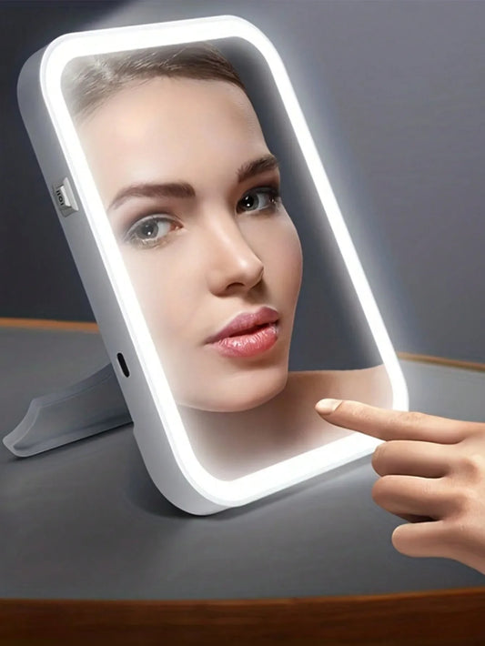 LED Portable Desktop Makeup Mirror