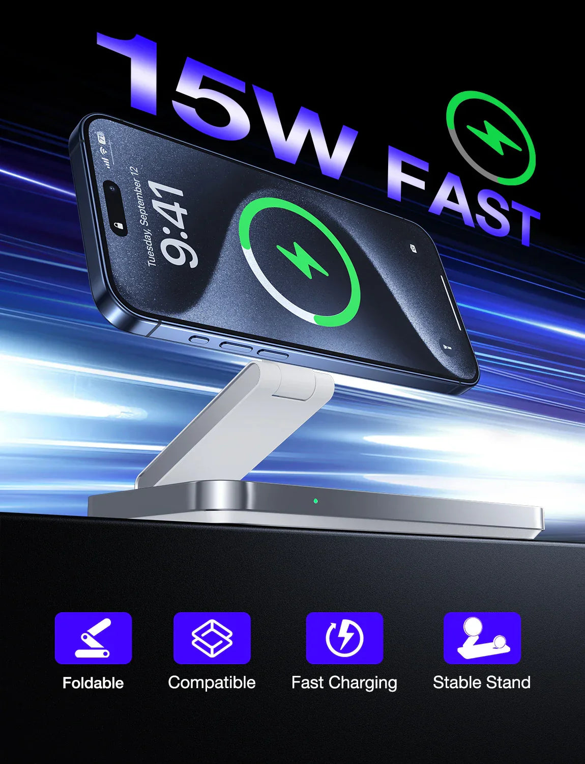 Magnetic 3-in-1 Charger Stand