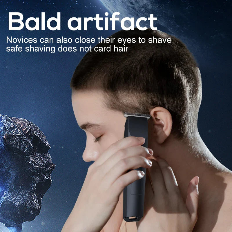 Design of adjustable cutter head with USB charging for electric hair clipper hair and beard trimming