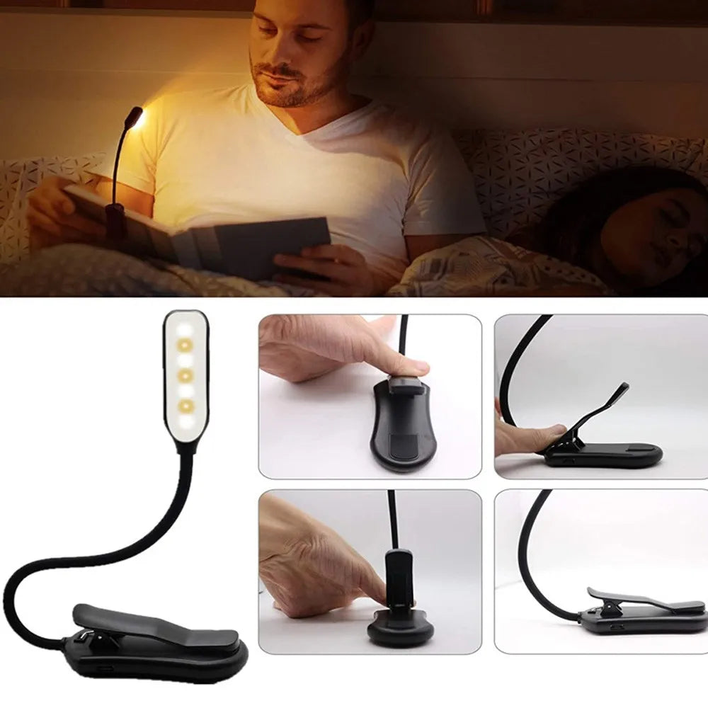 HUAJIANZM USB Rechargeable LED Book Light