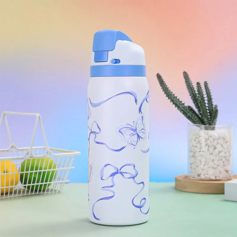 Owala Cartoon Steel Sports Water Bottle