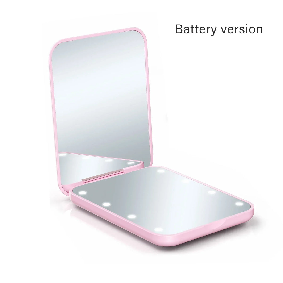 Compact Folding LED Makeup Mirror