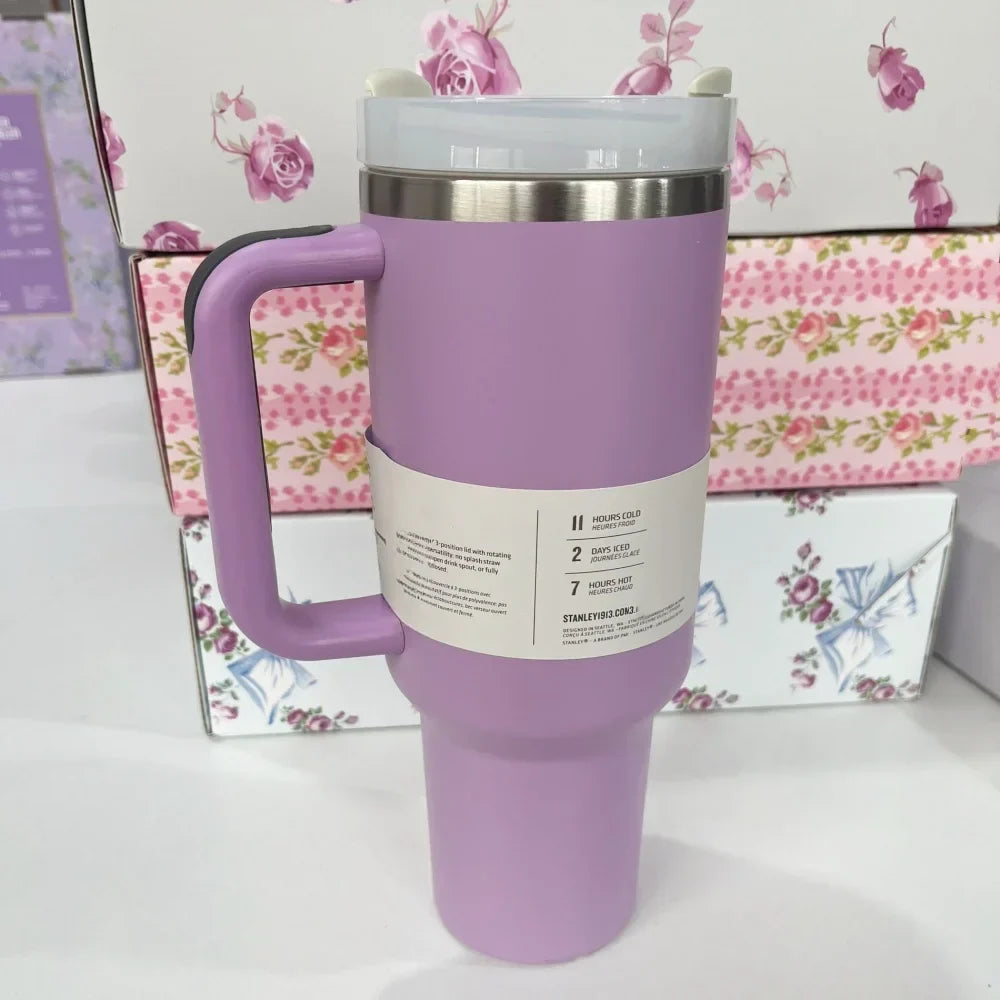 Stanley Style Flat Bottom Tumbler