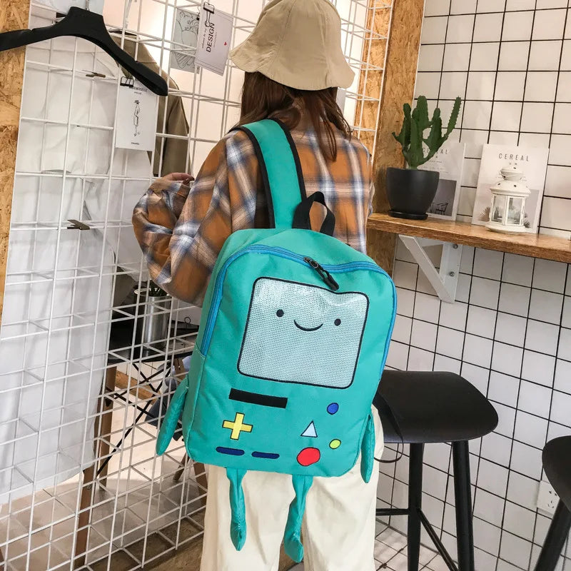 Cartoon Adventure Time Student Backpack
