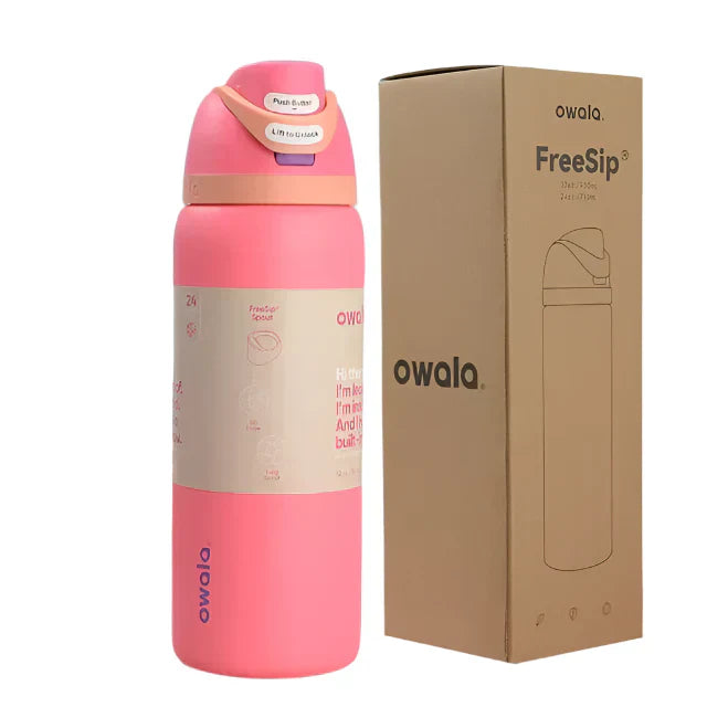 Owala FreeSip Black and White