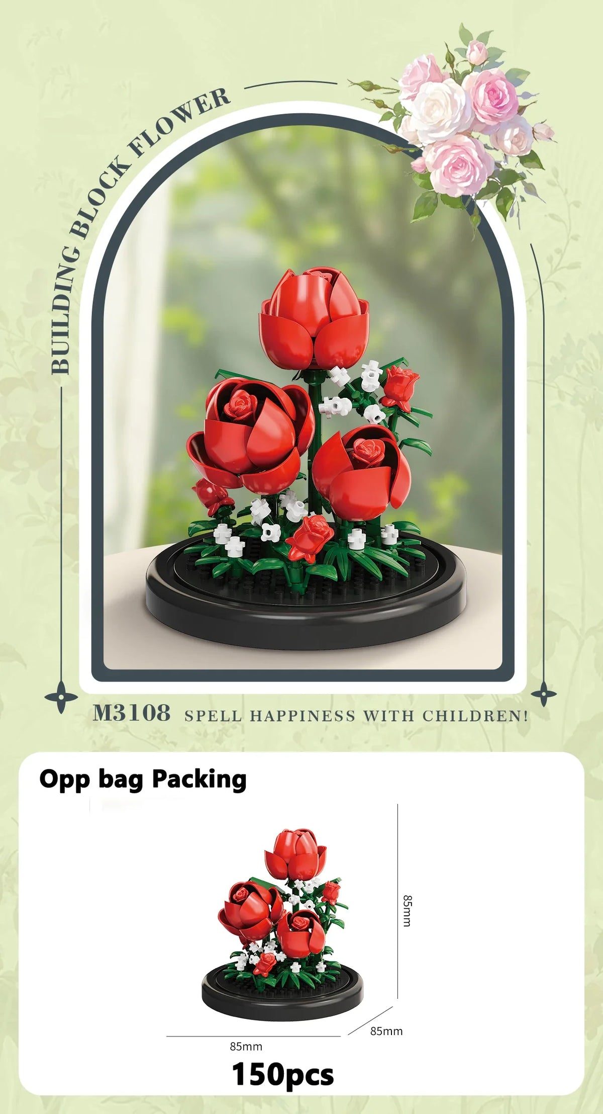 Eternal Flower Building Block Set