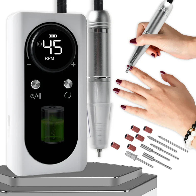 Rechargeable 45000RPM Electric Nail Drill