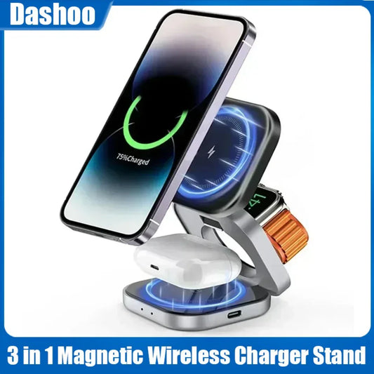 3-in-1 Magnetic Wireless Charger