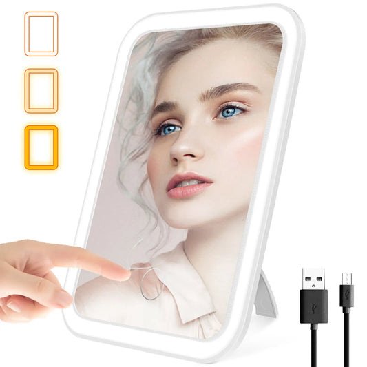 Dimmable LED Lighted Makeup Mirror