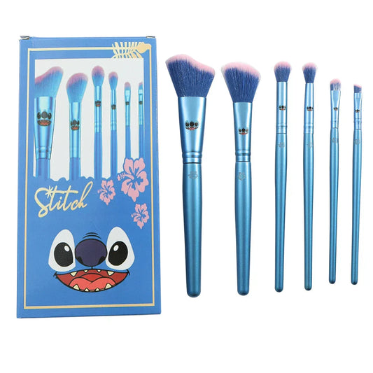 Bandai 6PCS Disney Stitch Makeup Brush Set