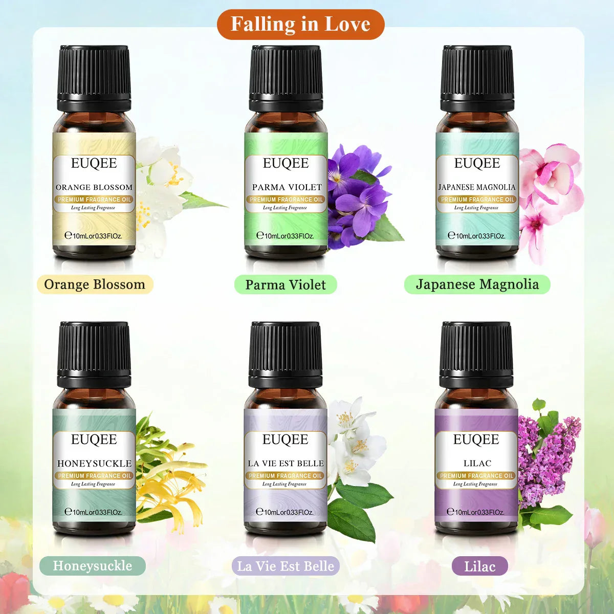 Unisex EUQEE 6pcs Fragrance Oil Gift Set