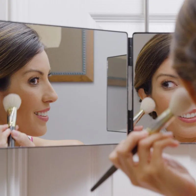 Adjustable Retractable Folding Three-Mirror