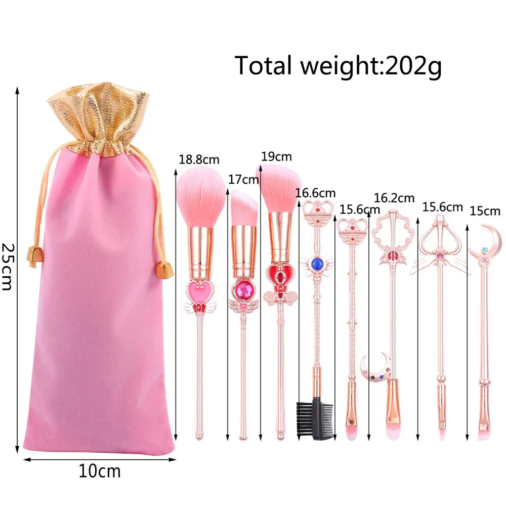 TAKARA TOMY Sailor Moon 8PCS Makeup Brush Set
