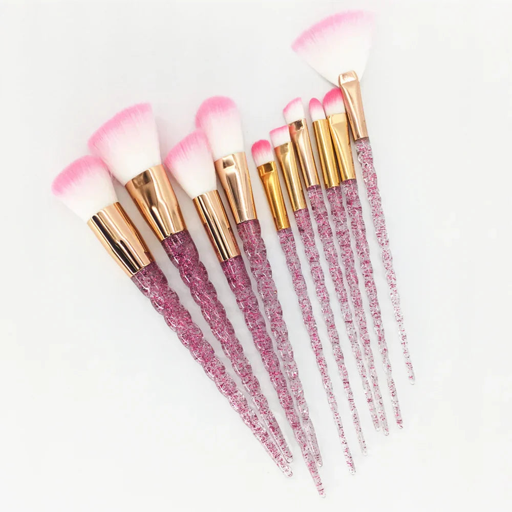 10PCS Unicorn Diamond Brush Set