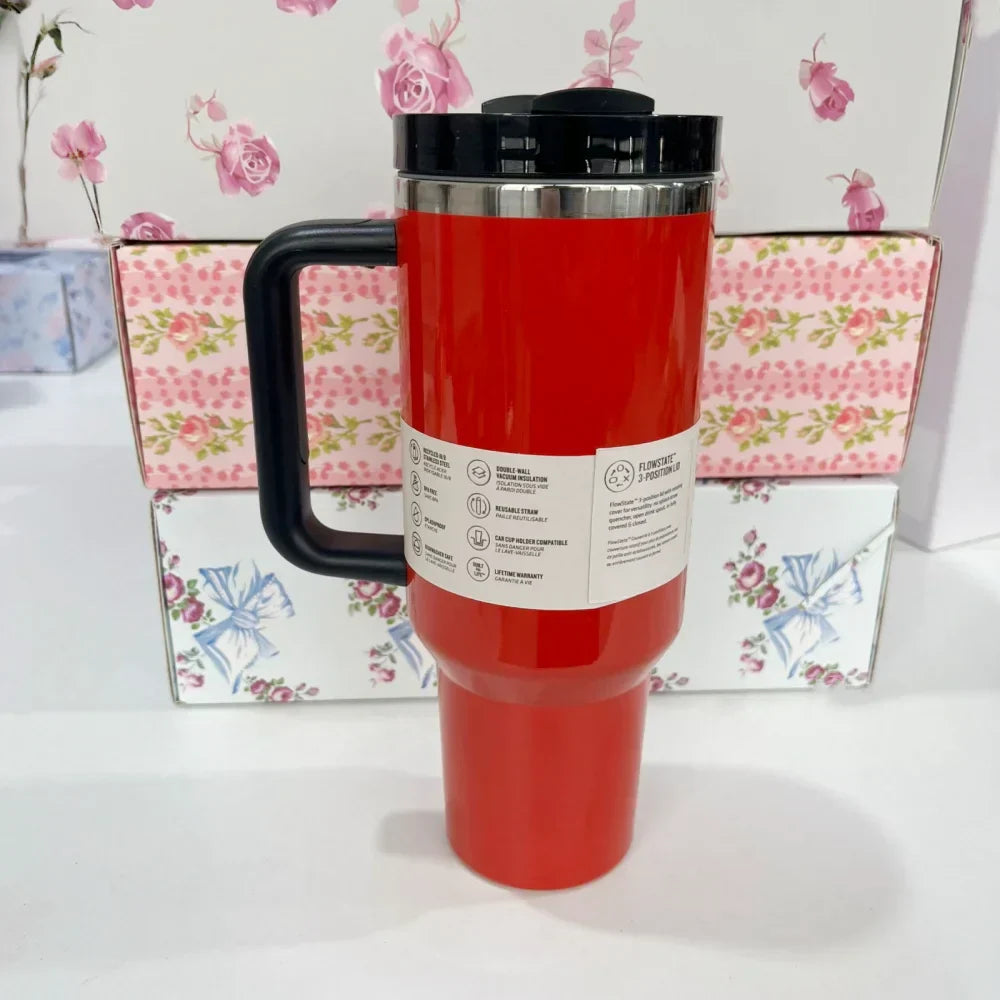 Stanley Style Flat Bottom Tumbler