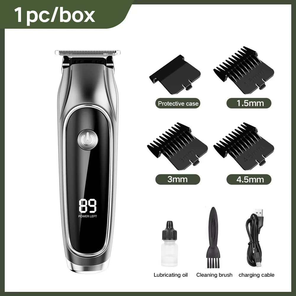 Design of adjustable cutter head with USB charging for electric hair clipper hair and beard trimming