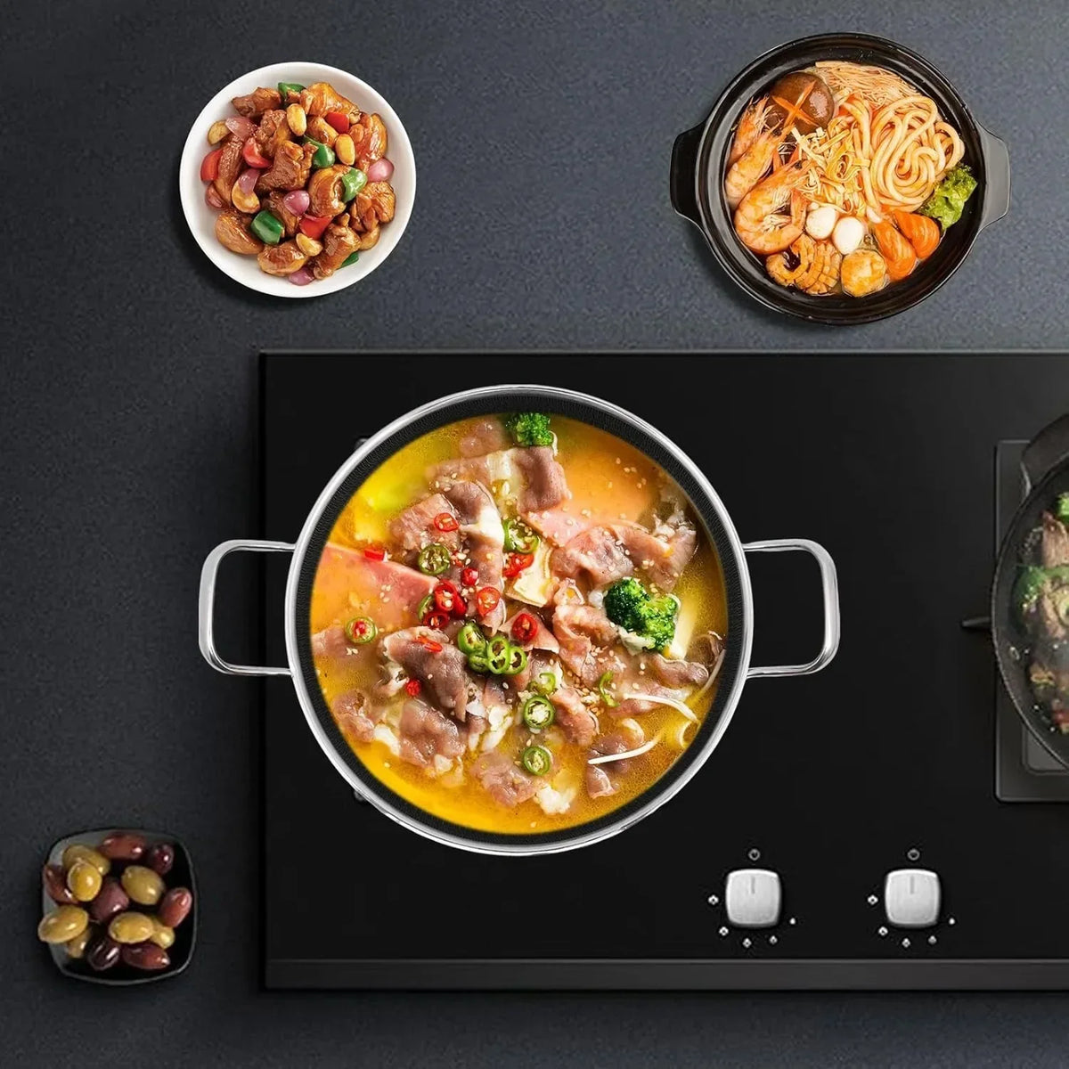Stainless Steel Nonstick Frying Pan