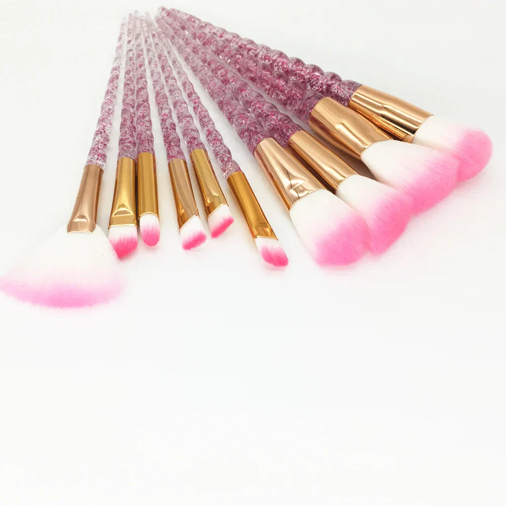 10PCS Unicorn Diamond Brush Set