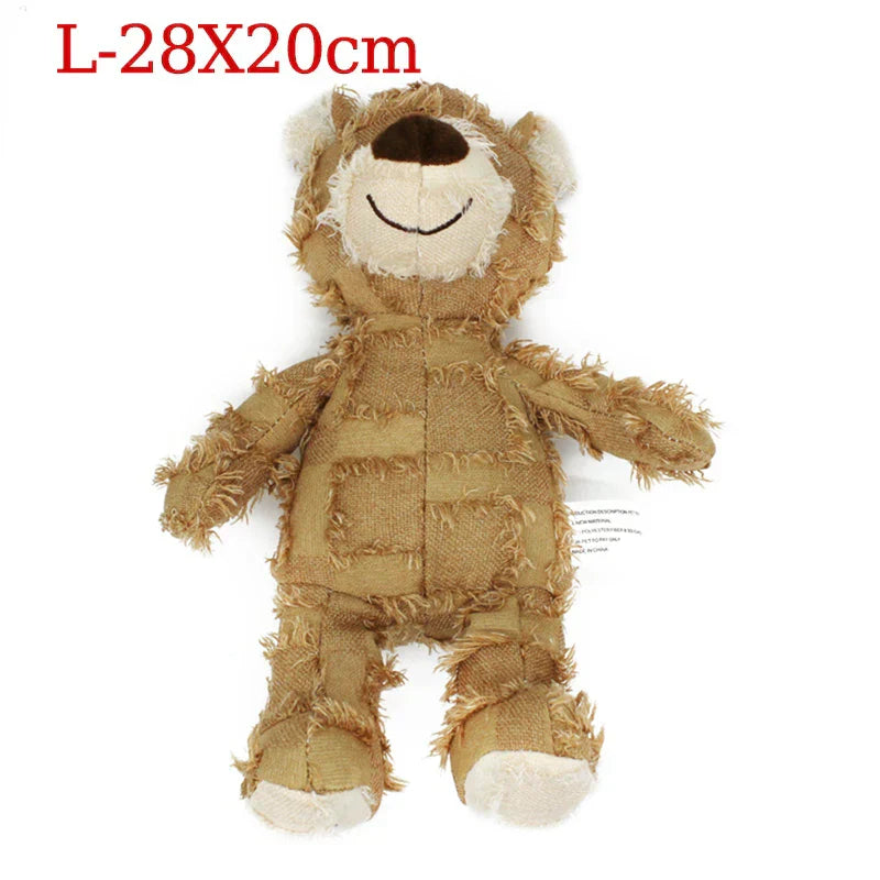 Squeaky Bear Plush Dog Toy