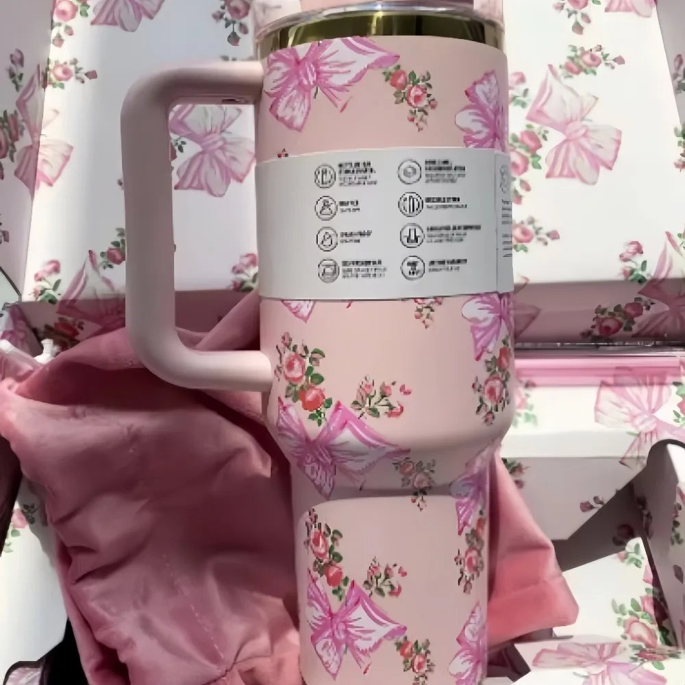 Stanley Style Flat Bottom Tumbler