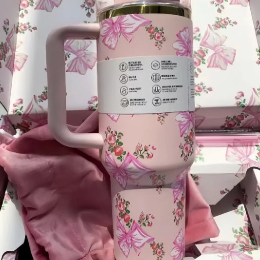 Stanley Style Flat Bottom Tumbler