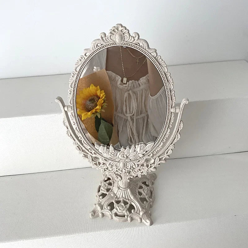 Vintage Oval Rotating Vanity Mirror