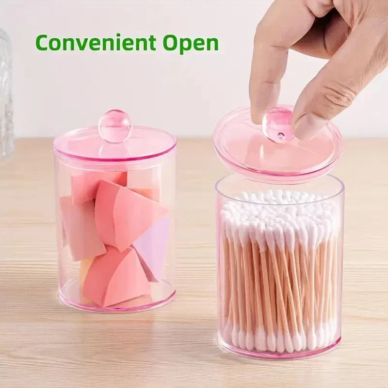 Transparent Cotton Swab Organizer Box