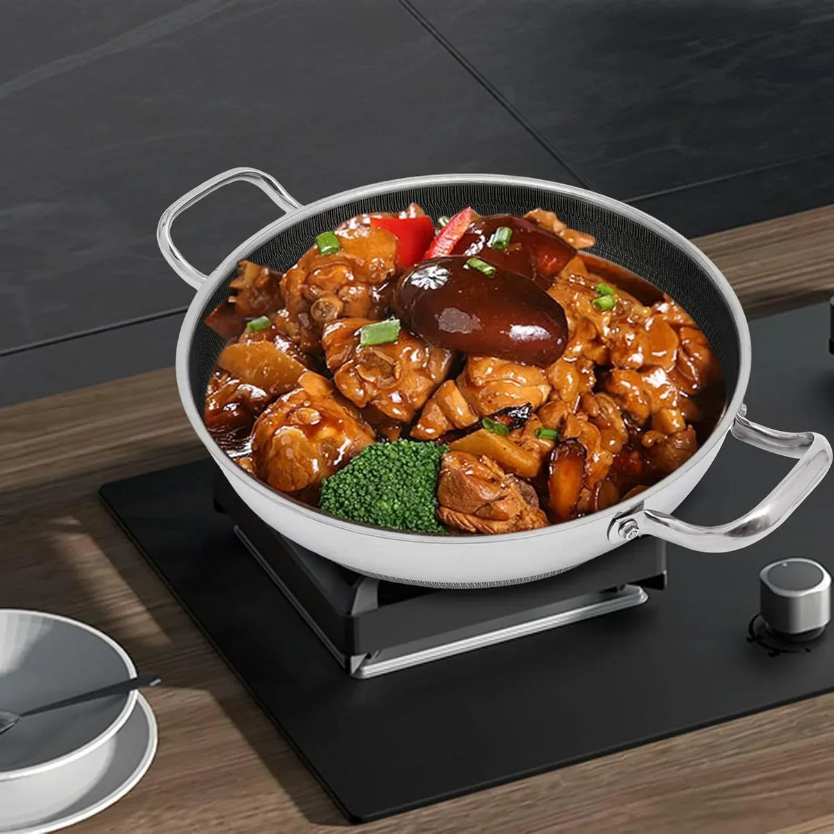 Stainless Steel Nonstick Frying Pan