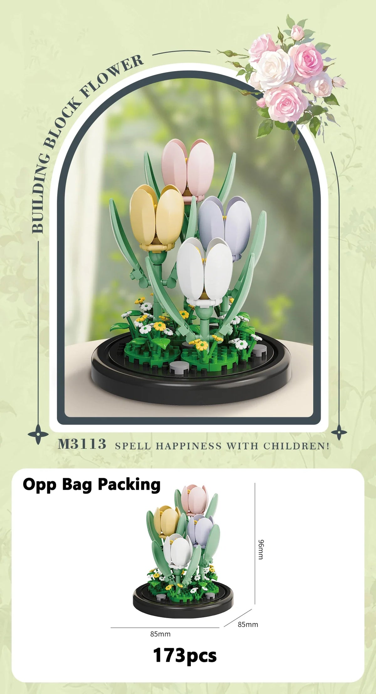 Eternal Flower Building Block Set